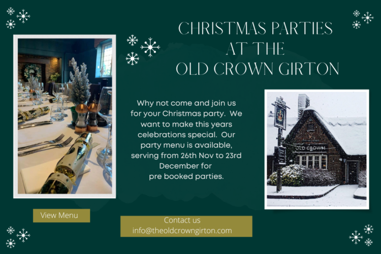 Christmas at old Crown Girton webpage