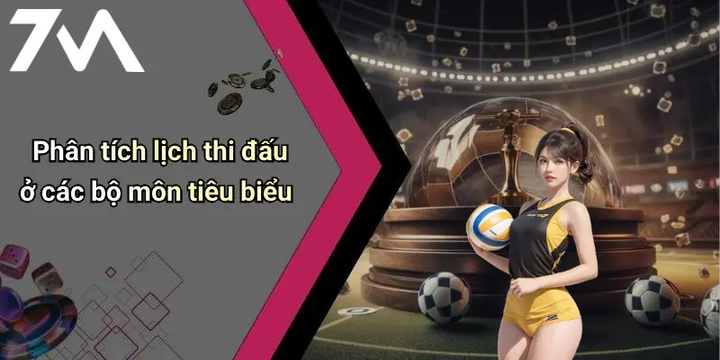 Phân tích lịch thi đấu ở các bộ môn tiêu biểu