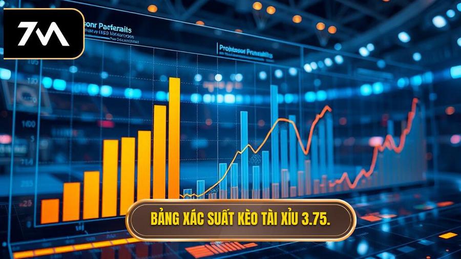 Bảng xác suất kèo tài xỉu 3.75.