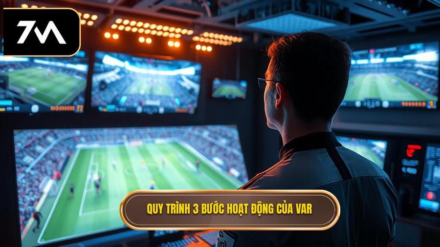 Công nghệ VAR trong bóng đá hoạt động thế nào? Quy trình 3 bước tiêu chuẩn