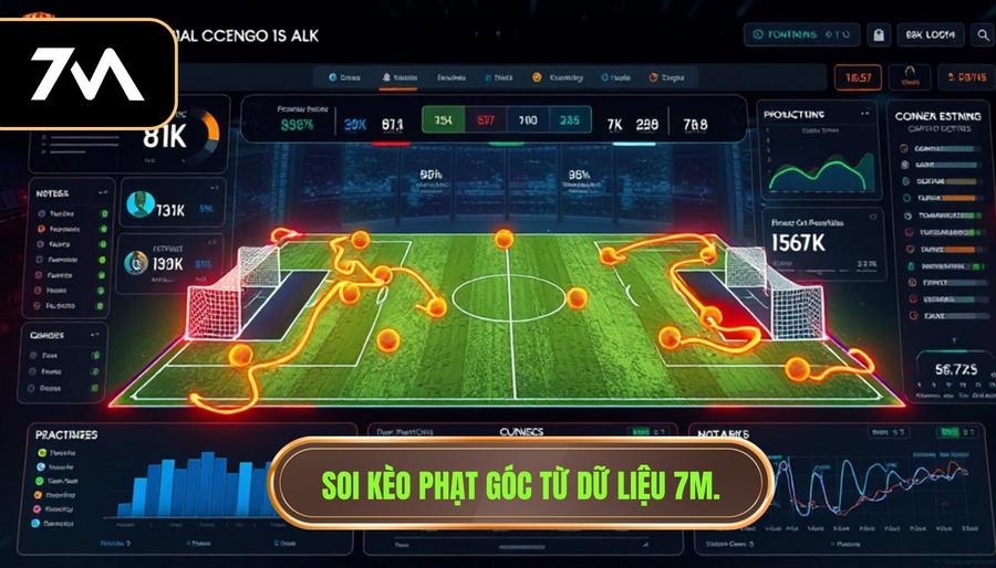 Soi kèo phạt góc từ dữ liệu 7m.