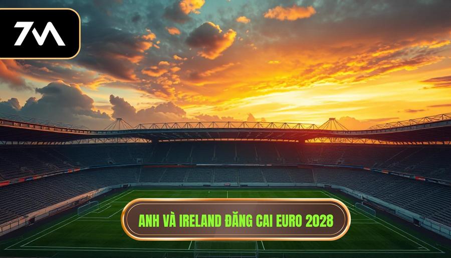 2. Anh và Ireland đăng cai Euro 2028